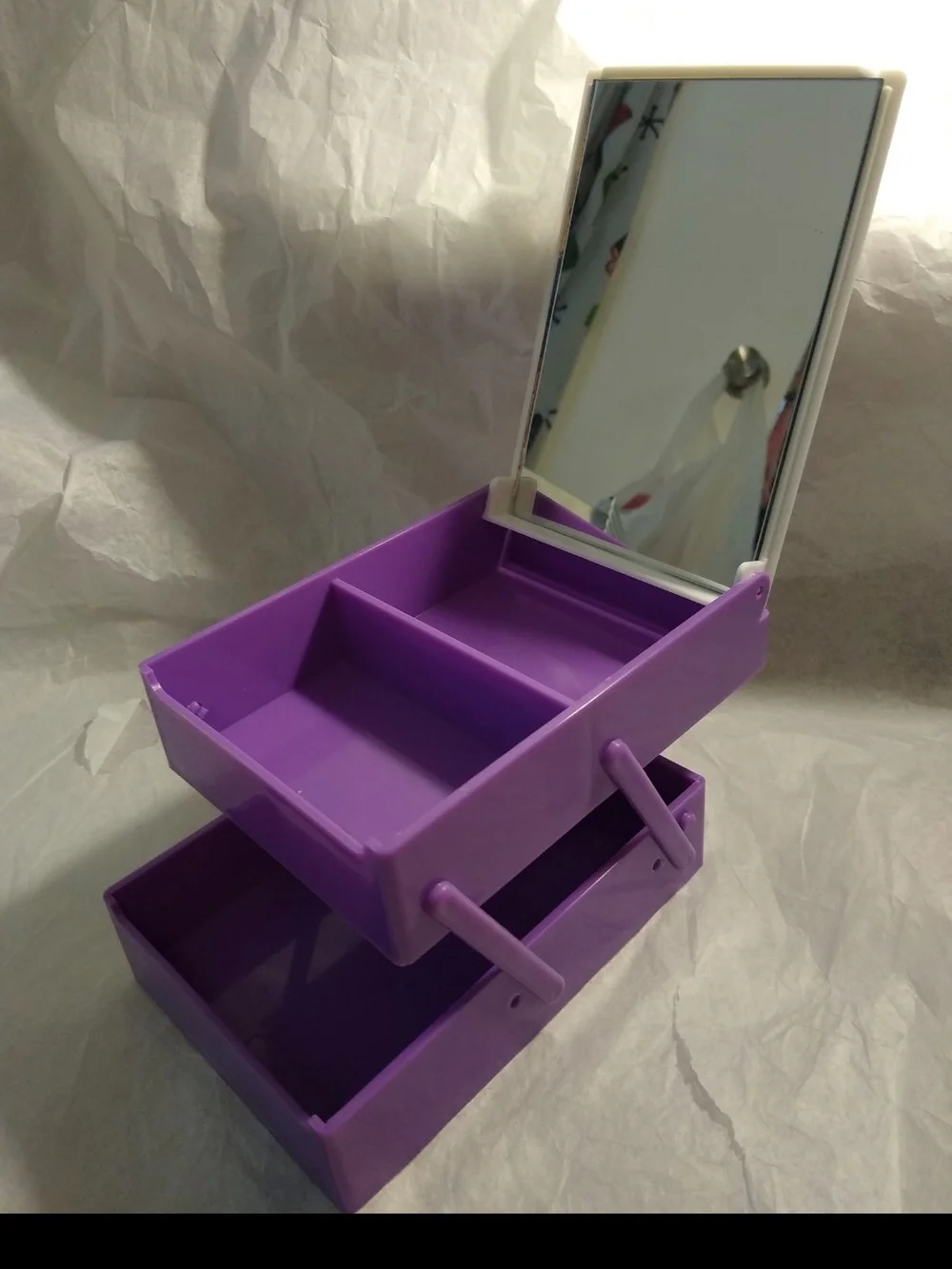 Disney Minnie Mouse 'Gorgeous Girl' Purple & Red Mirror Jewelry Box